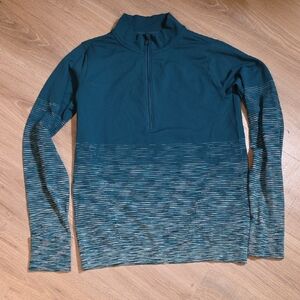 Xersion Teal Blue Half-Zip Pullover